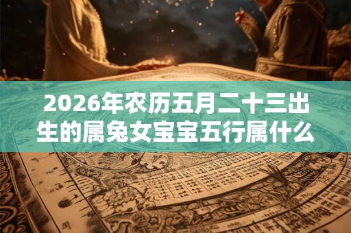 2026年农历五月二十三出生的属兔女宝宝五行属什么