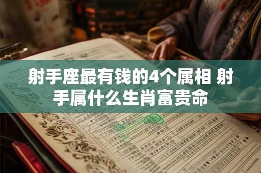 射手座最有钱的4个属相 射手属什么生肖富贵命