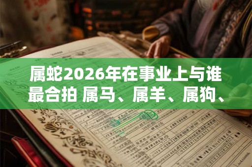 属蛇2026年在事业上与谁最合拍 属马、属羊、属狗、属猪
