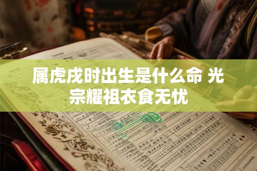 属虎戌时出生是什么命 光宗耀祖衣食无忧