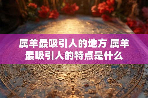 属羊最吸引人的地方 属羊最吸引人的特点是什么