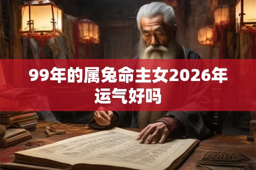99年的属兔命主女2026年运气好吗