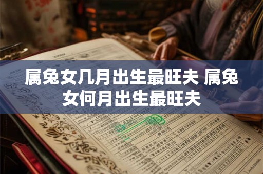 属兔女几月出生最旺夫 属兔女何月出生最旺夫