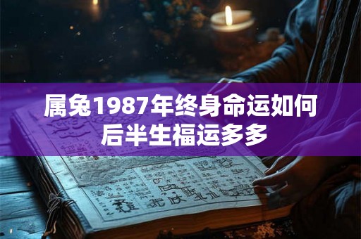 属兔1987年终身命运如何 后半生福运多多