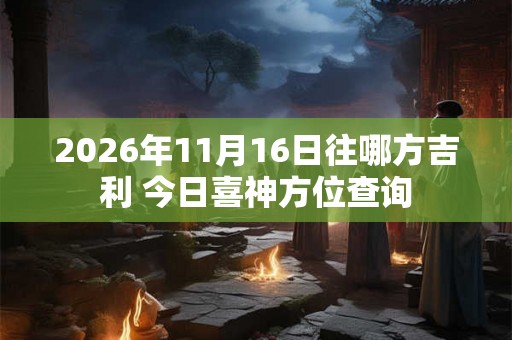 2026年11月16日往哪方吉利 今日喜神方位查询