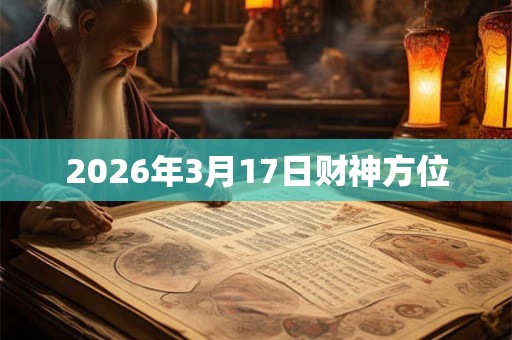 2026年3月17日财神方位 2026年3月17日财神方位