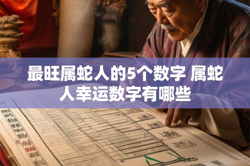 最旺属蛇人的5个数字 属蛇人幸运数字有哪些 最旺属蛇人的5个数字 属蛇人幸运数字有哪些