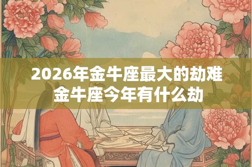 2026年金牛座最大的劫难 金牛座今年有什么劫