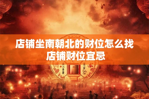 店铺坐南朝北的财位怎么找 店铺财位宜忌