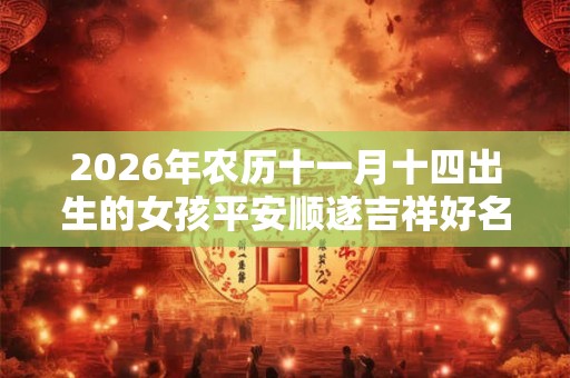 2026年农历十一月十四出生的女孩平安顺遂吉祥好名推荐！