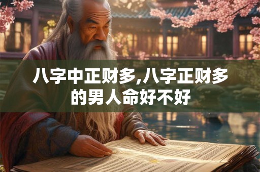 八字中正财多,八字正财多的男人命好不好