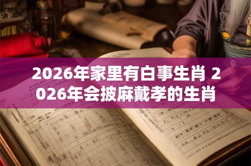 2026年家里有白事生肖 2026年会披麻戴孝的生肖