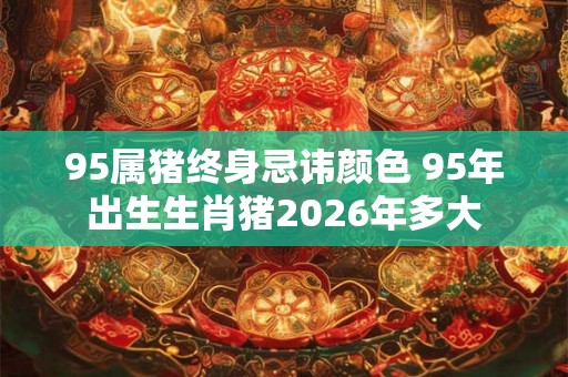 95属猪终身忌讳颜色 95年出生生肖猪2026年多大