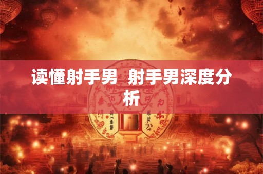 读懂射手男  射手男深度分析