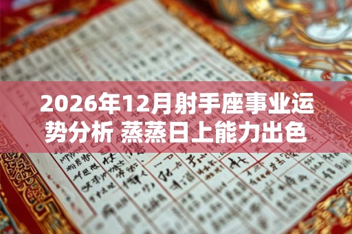 2026年12月射手座事业运势分析 蒸蒸日上能力出色