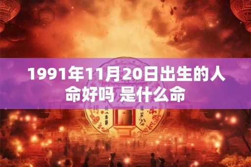 1991年11月20日出生的人命好吗 是什么命