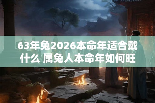 63年兔2026本命年适合戴什么 属兔人本命年如何旺运