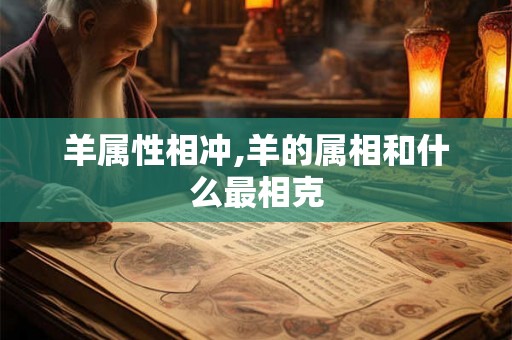 羊属性相冲,羊的属相和什么最相克