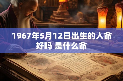 1967年5月12日出生的人命好吗 是什么命