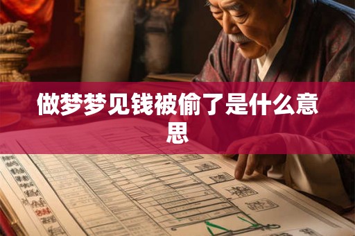 做梦梦见钱被偷了是什么意思