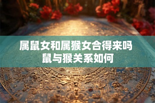 属鼠女和属猴女合得来吗 鼠与猴关系如何