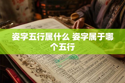 姿字五行属什么 姿字属于哪个五行