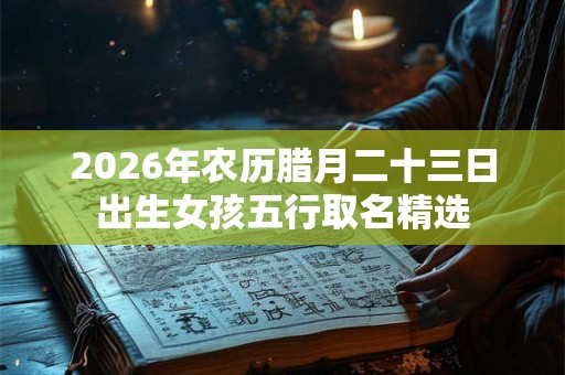 2026年农历腊月二十三日出生女孩五行取名精选 2026年农历腊月二十三日出生女孩五行取名精选