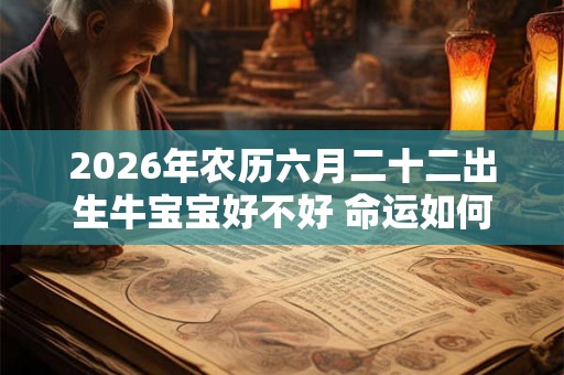 2026年农历六月二十二出生牛宝宝好不好 命运如何