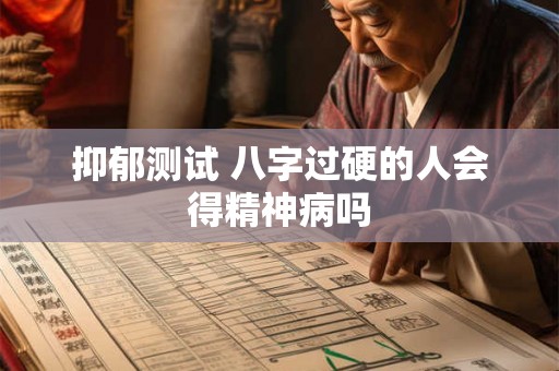 抑郁测试 八字过硬的人会得精神病吗