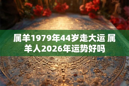 属羊1979年44岁走大运 属羊人2026年运势好吗 属羊1979年44岁走大运 属羊人2026年运势好吗