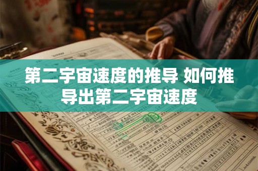 第二宇宙速度的推导 如何推导出第二宇宙速度