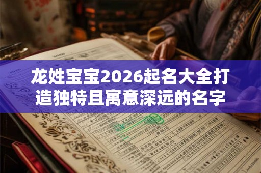 龙姓宝宝2026起名大全打造独特且寓意深远的名字