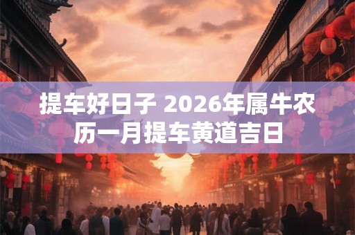 提车好日子 2026年属牛农历一月提车黄道吉日
