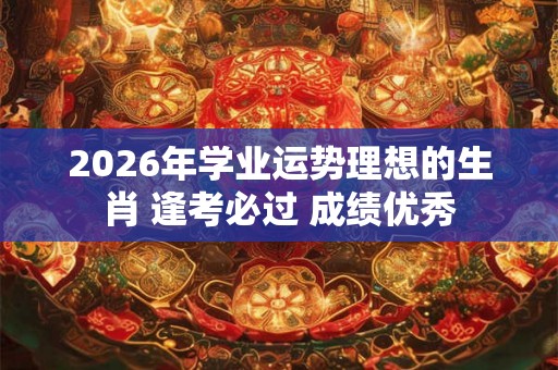 2026年学业运势理想的生肖 逢考必过 成绩优秀