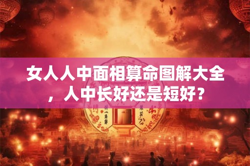 女人人中面相算命图解大全，人中长好还是短好？