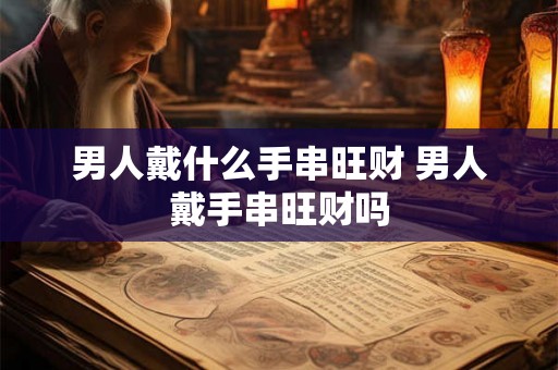 男人戴什么手串旺财 男人戴手串旺财吗