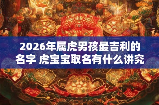 2026年属虎男孩最吉利的名字 虎宝宝取名有什么讲究
