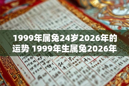 1999年属兔24岁2026年的运势 1999年生属兔2026年运势如何