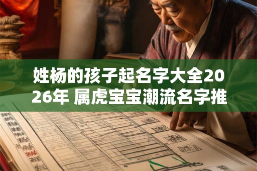 姓杨的孩子起名字大全2026年 属虎宝宝潮流名字推荐