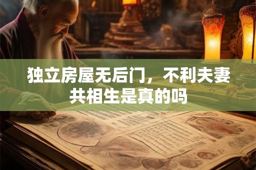 独立房屋无后门，不利夫妻共相生是真的吗