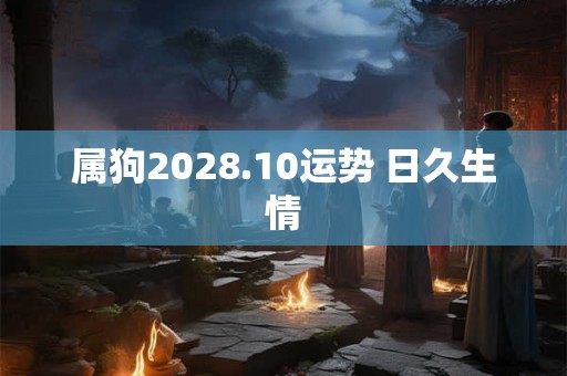 属狗2028.10运势 日久生情