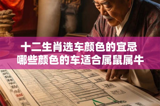 十二生肖选车颜色的宜忌 哪些颜色的车适合属鼠属牛的人