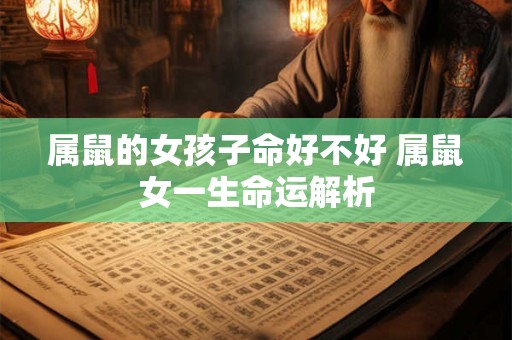 属鼠的女孩子命好不好 属鼠女一生命运解析