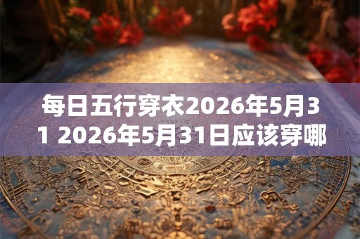 每日五行穿衣2026年5月31 2026年5月31日应该穿哪种五行颜色