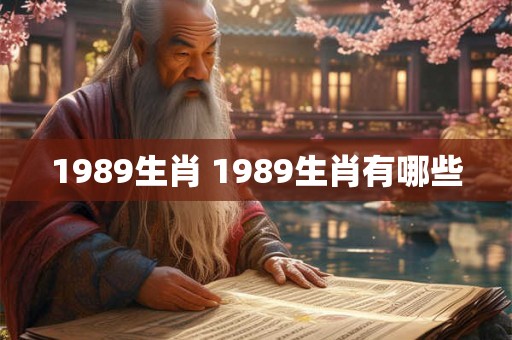1989生肖 1989生肖有哪些