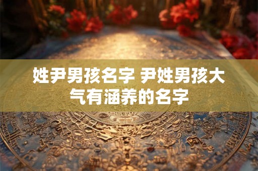 姓尹男孩名字 尹姓男孩大气有涵养的名字