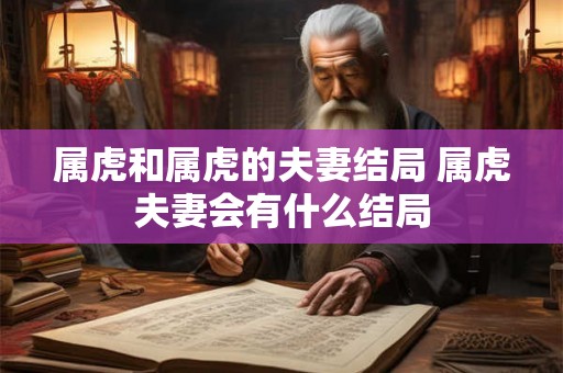 属虎和属虎的夫妻结局 属虎夫妻会有什么结局