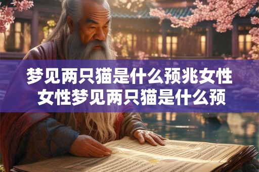 梦见两只猫是什么预兆女性 女性梦见两只猫是什么预兆