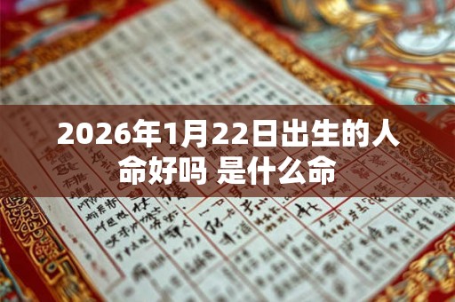2026年1月22日出生的人命好吗 是什么命