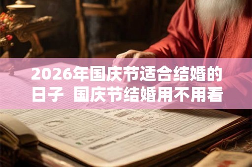 2026年国庆节适合结婚的日子  国庆节结婚用不用看日子